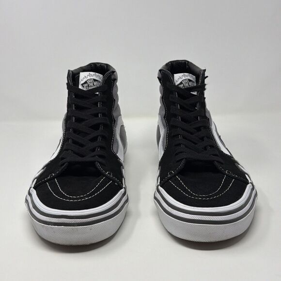 Vans Sk8-Hi Shoes Mens Size 11 Gray Black White Flame High Top Skate Sneakers main image 9